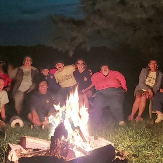 Camp Sharing Meadows Bonfire