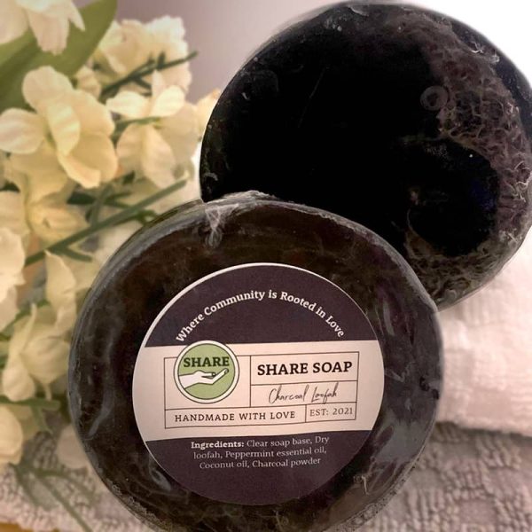 Charcoal Handmade with Love Share Soap