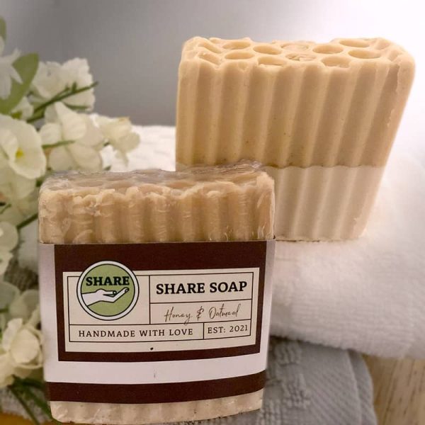 Honey and Oatmeal Handmade with Love Share Soap